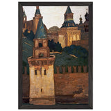 Moscow. View of Kremlin from Zamoskvorechie by Nicholas Roerich, framed poster, view 2