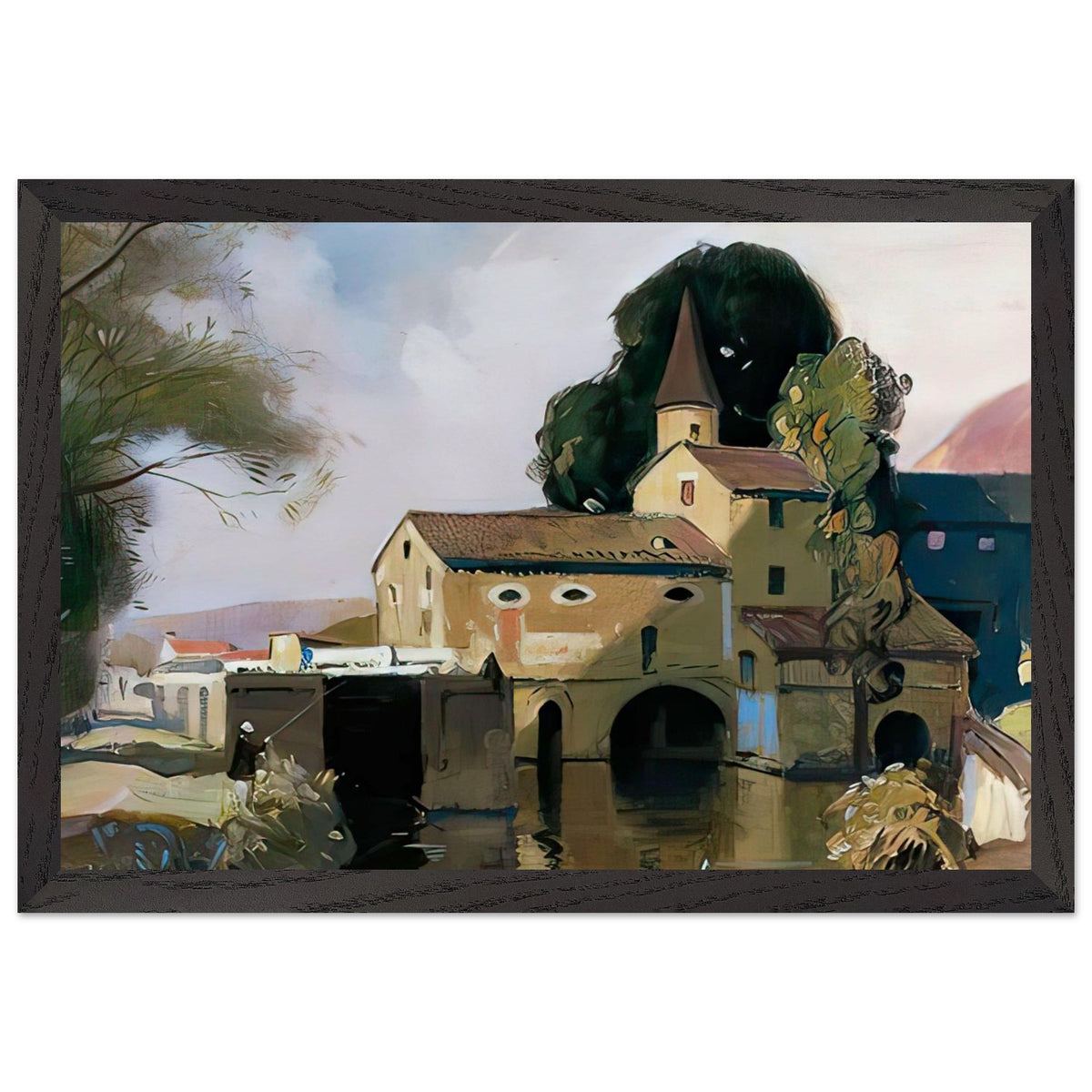 Moulin de Coty, Cahors by Richard Jack, framed poster, view 2