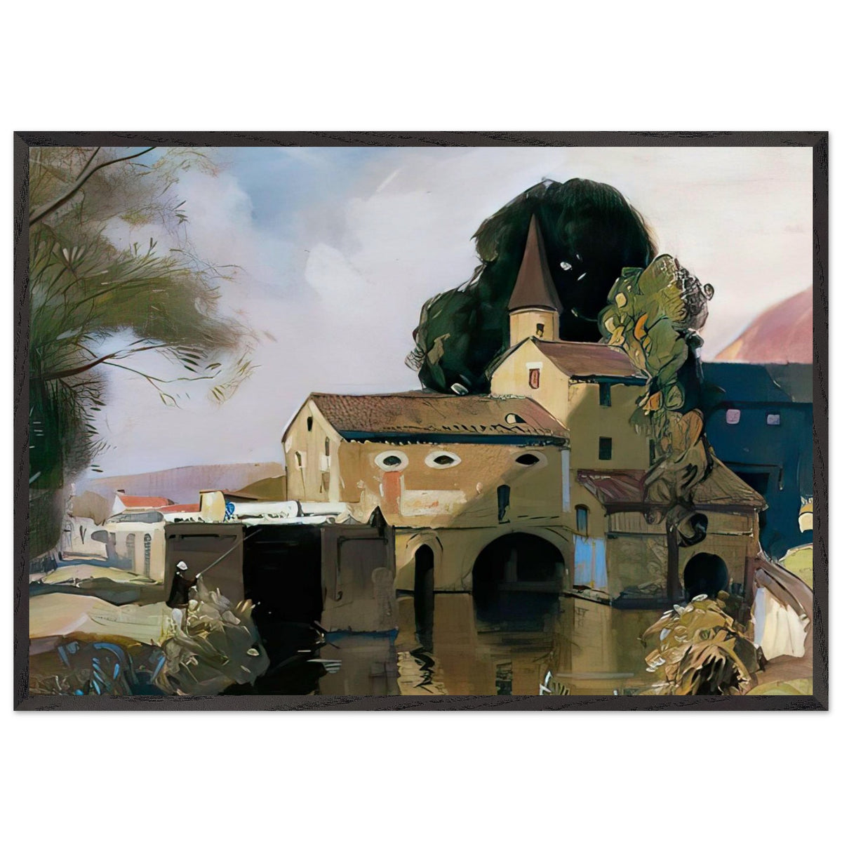 Moulin de Coty, Cahors by Richard Jack, framed poster, view 3