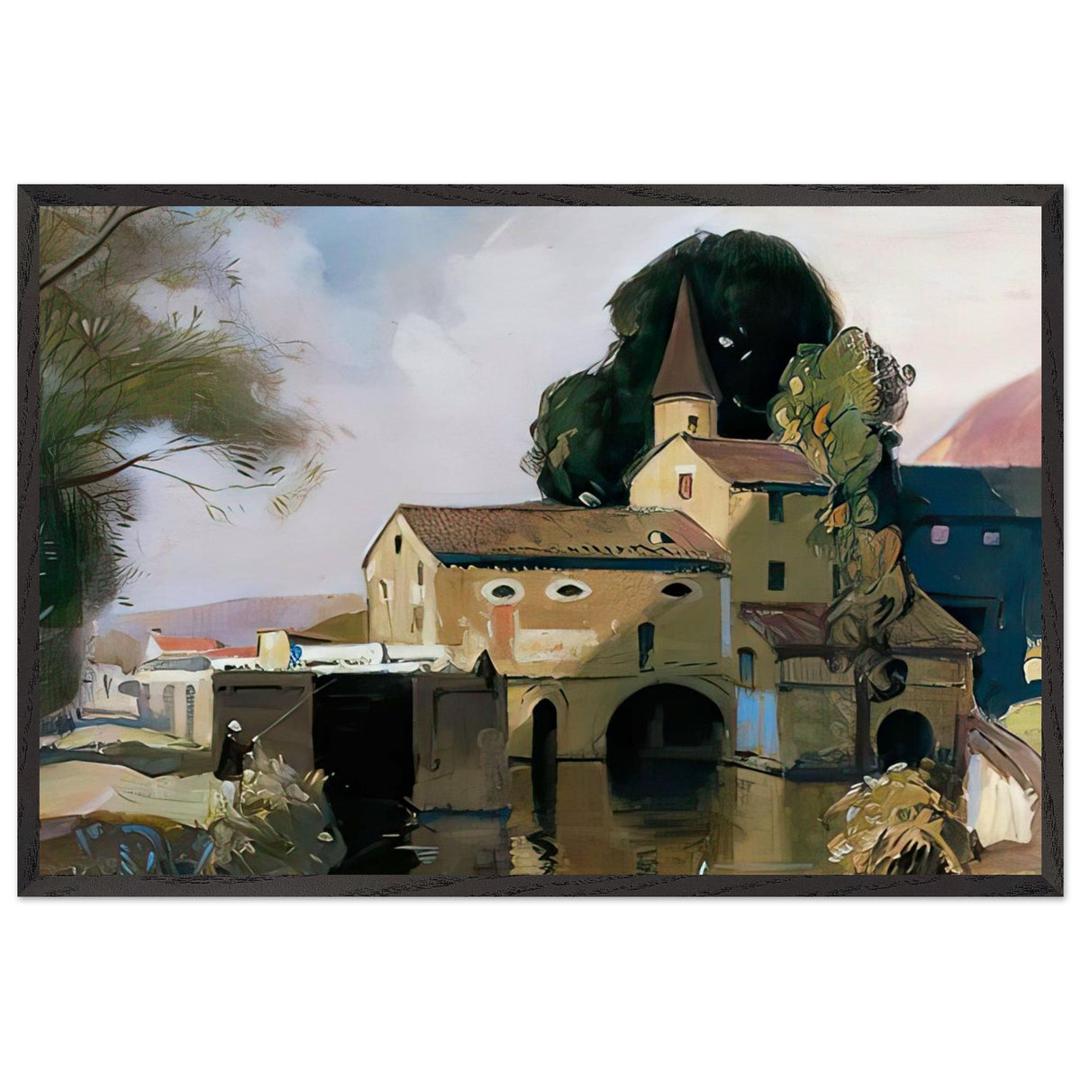 Moulin de Coty, Cahors by Richard Jack, framed poster