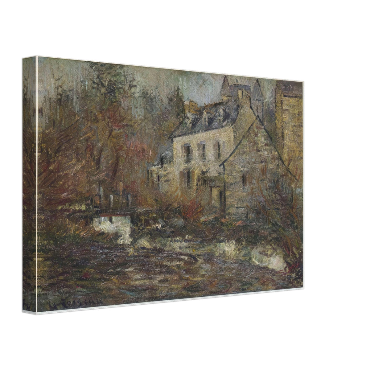 Moulin Simondou a Pont Aven by Gustave Loiseau, canvas, view 2