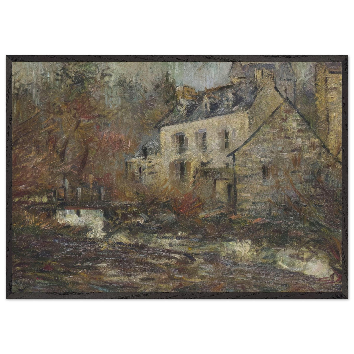 Moulin Simondou a Pont Aven by Gustave Loiseau, framed poster, view 3