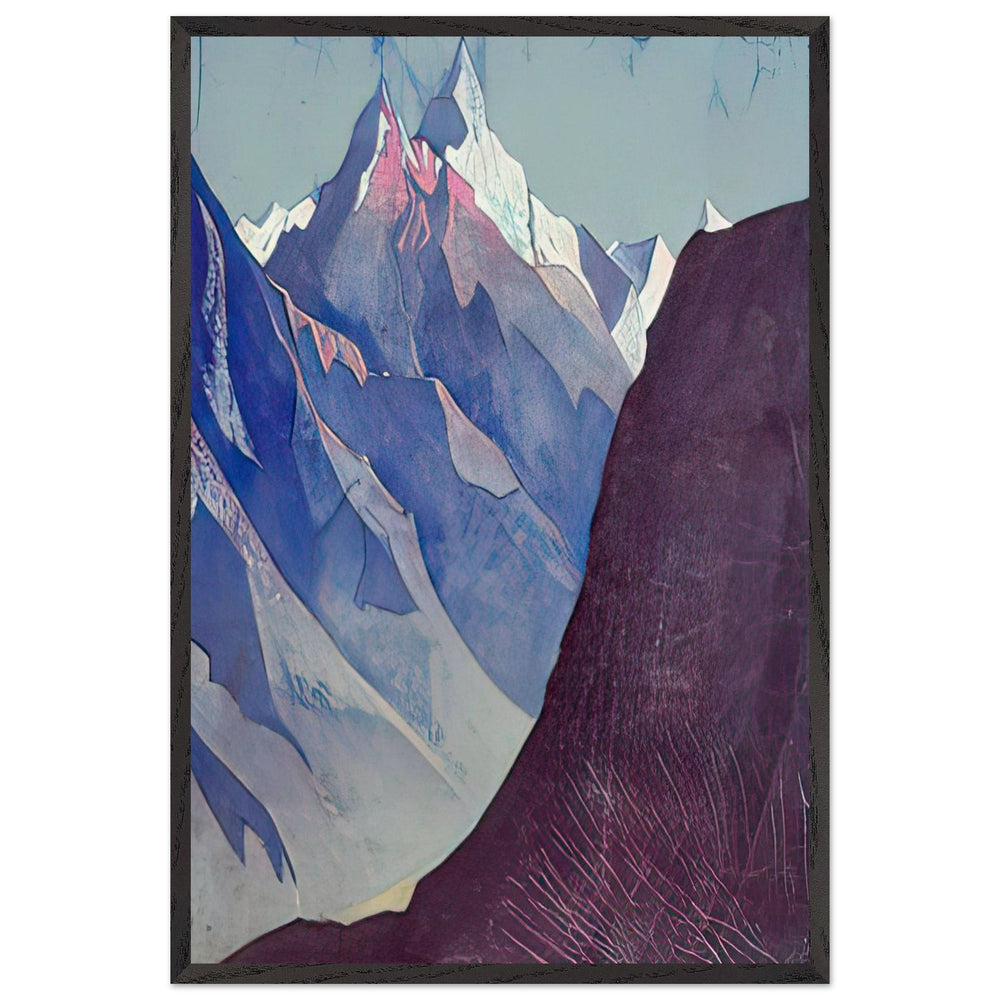 Mount M by Nicholas Roerich, framed poster
