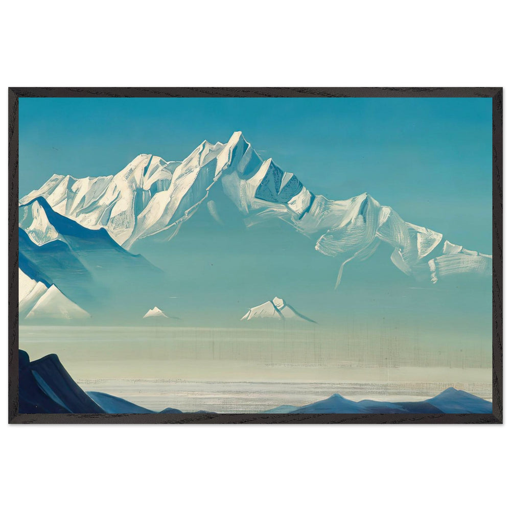 Mount of Five Treasures (Two Worlds) by Nicholas Roerich, framed poster
