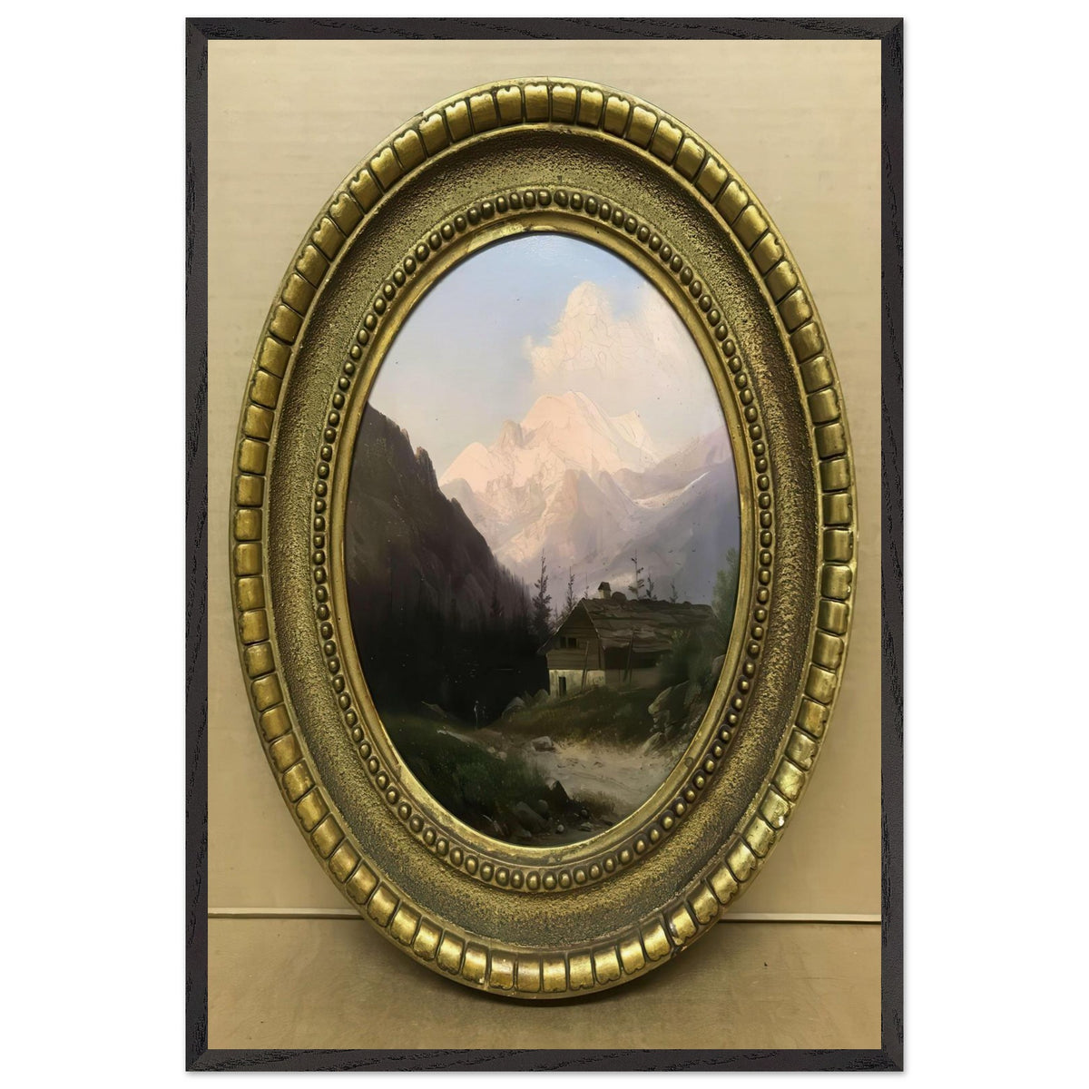 Mount Rosa, Italy by Guido Agostini, framed poster