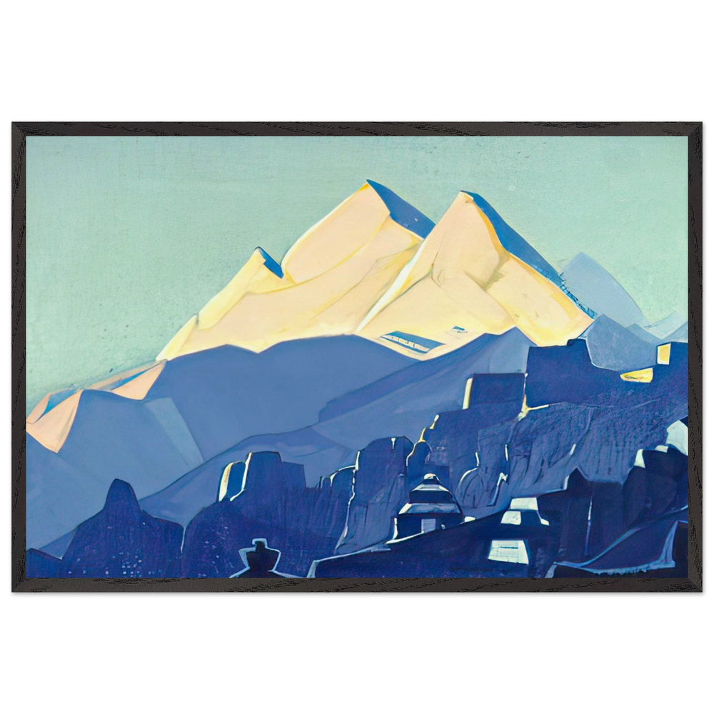 Mountain Abode by Nicholas Roerich, framed poster