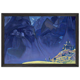 Mountain Eagles (Tibetan stupa) by Nicholas Roerich, framed poster, view 2