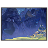 Mountain Eagles (Tibetan stupa) by Nicholas Roerich, framed poster, view 3