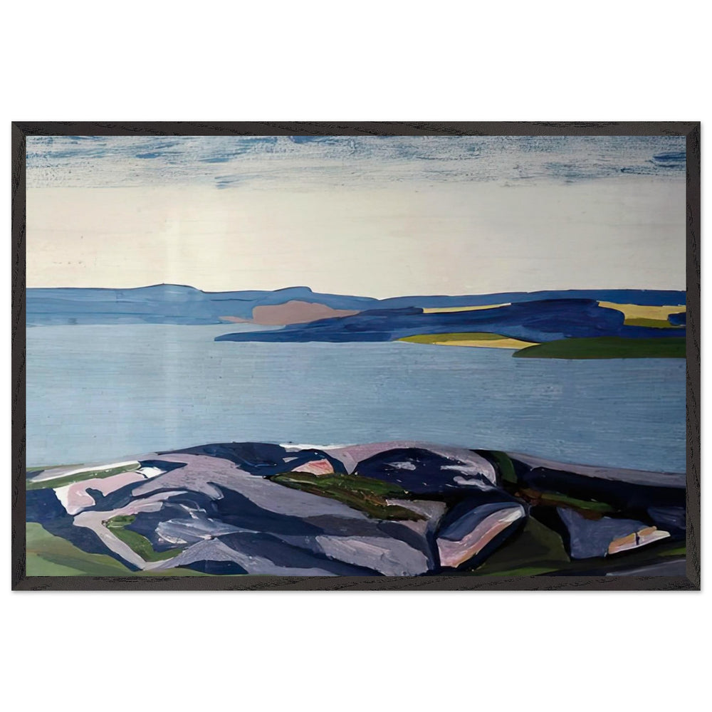 Mountain Lake by Nicholas Roerich, framed poster