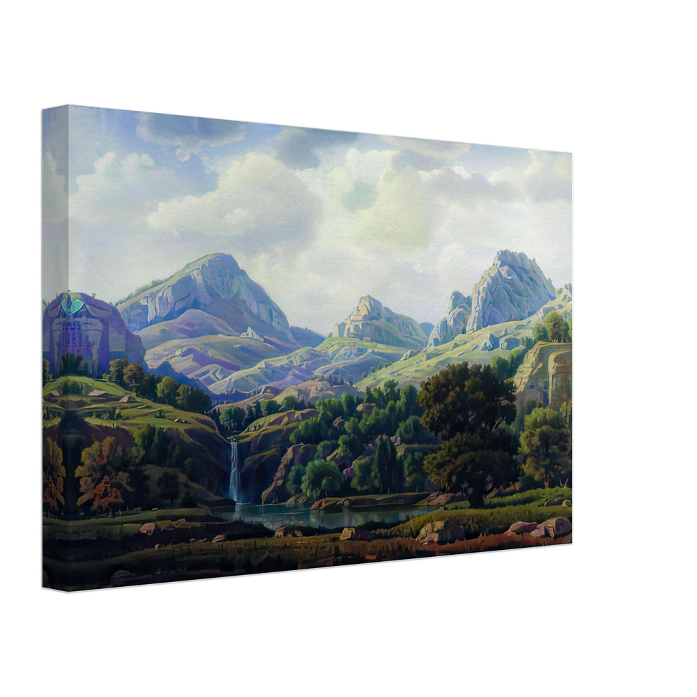 Mountain Landscape by Konstantin Bogaevsky, canvas