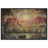 Mountain landscape by Konstantin Bogaevsky, framed poster