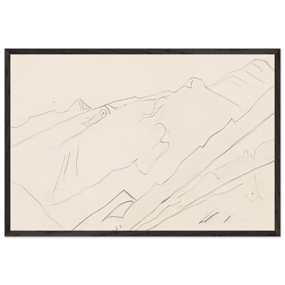 Mountain Landscape by Nicholas Roerich, framed poster