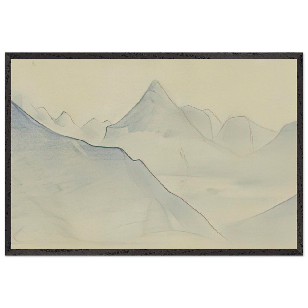 Mountain Landscape by Nicholas Roerich, framed poster
