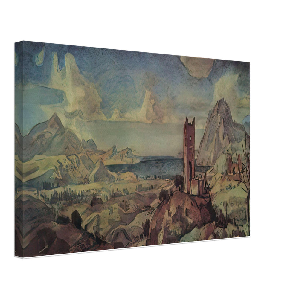 Mountain Landscape with Sea Bay by Konstantin Bogaevsky, canvas