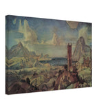 Mountain Landscape with Sea Bay by Konstantin Bogaevsky, canvas