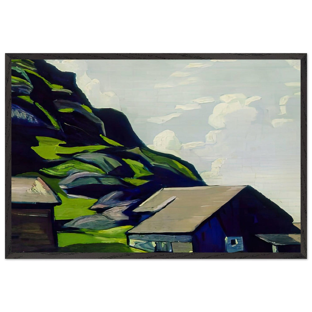 Mountain Luton by Nicholas Roerich, framed poster