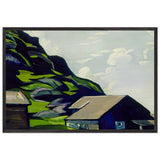 Mountain Luton by Nicholas Roerich, framed poster