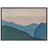 Mountain Ranges by Koloman Moser, framed poster, view 3