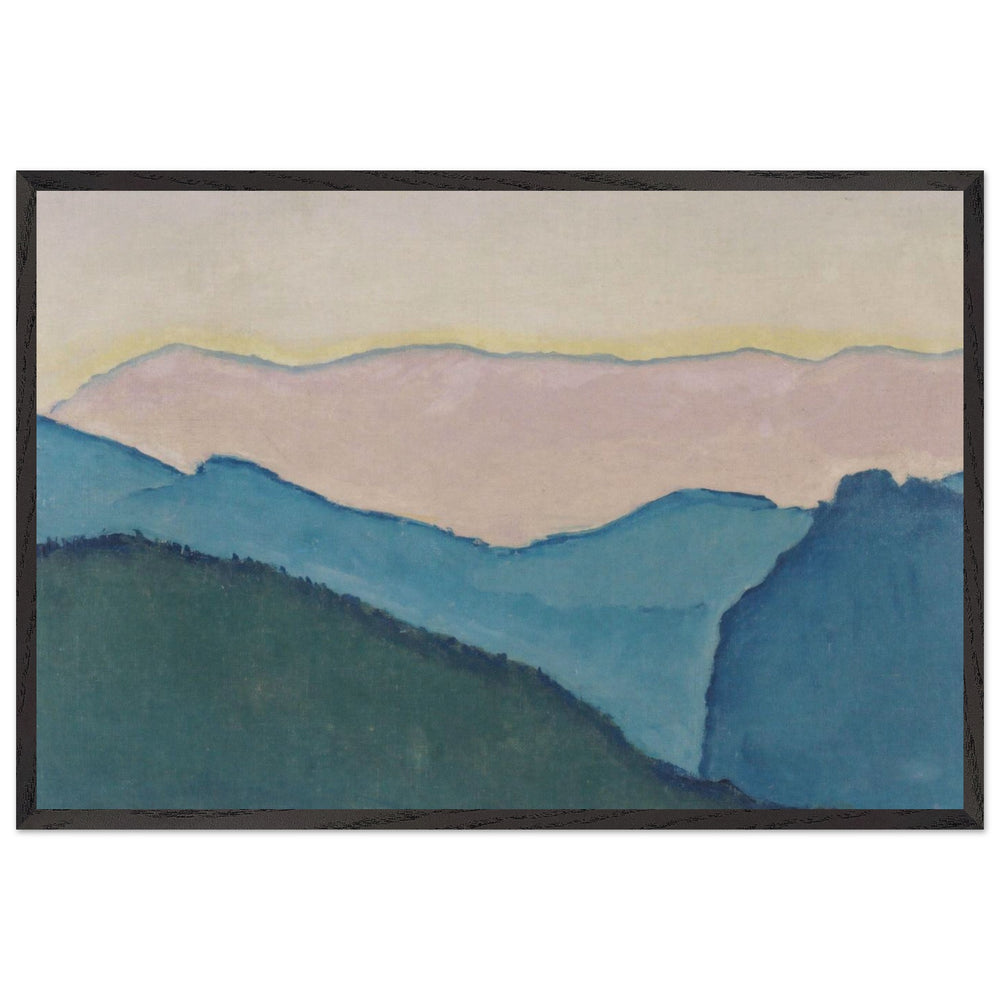 Mountain Ranges by Koloman Moser, framed poster