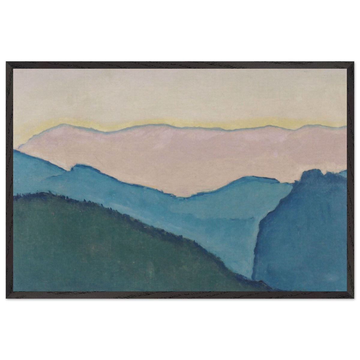 Mountain Ranges by Koloman Moser, framed poster