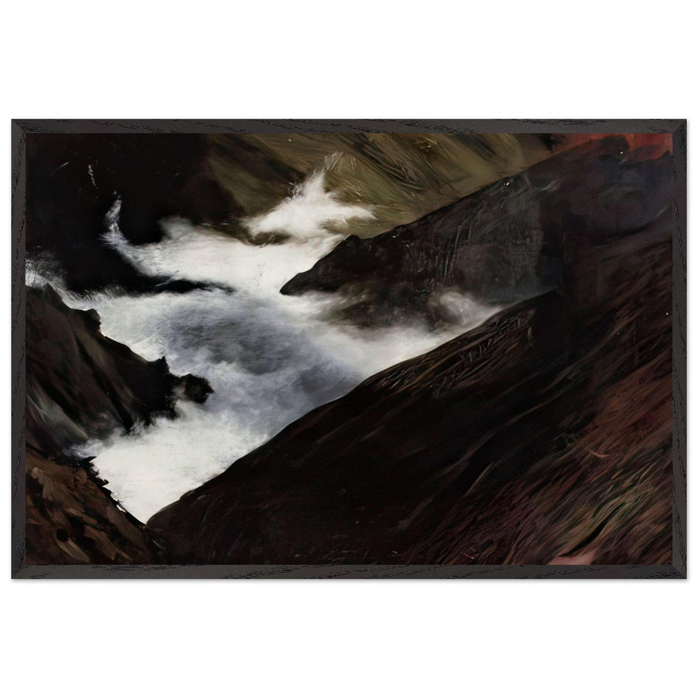 Mountain Stream in Caucasia by Hugo Simberg, framed poster