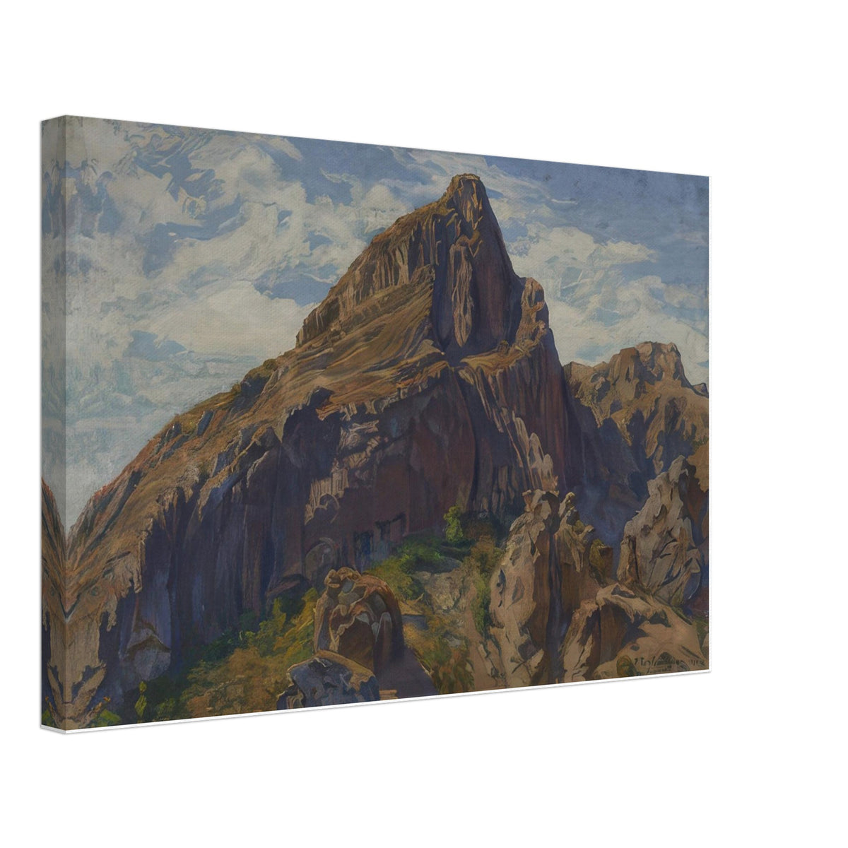 Mountains. Dzoraget by Panos Terlemezian, canvas