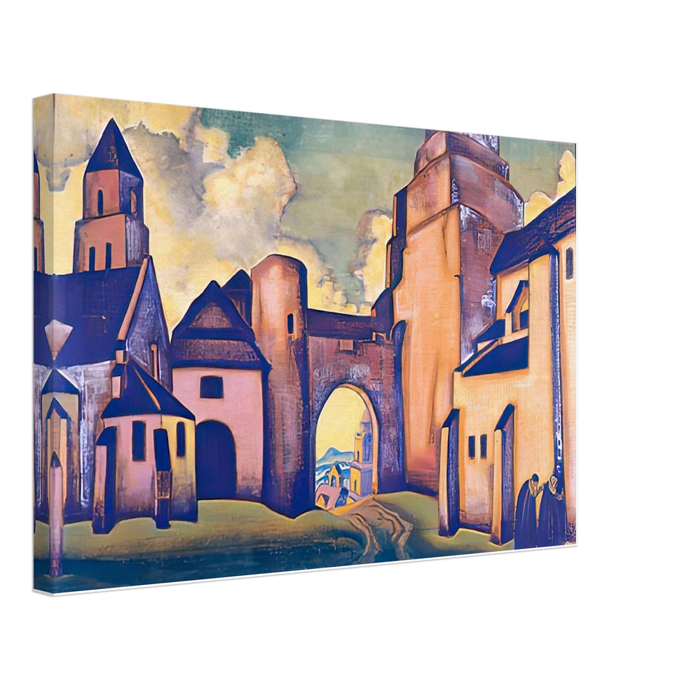 Mystery of Walls by Nicholas Roerich, canvas