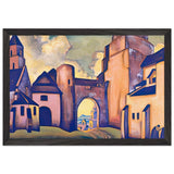 Mystery of Walls by Nicholas Roerich, framed poster, view 2