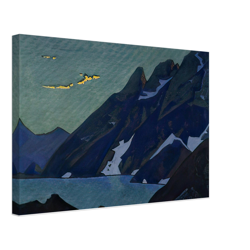 Nag Lake. Kashmir. by Nicholas Roerich, canvas