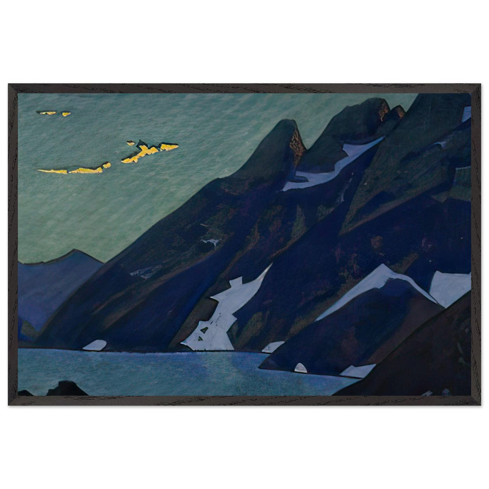 Nag Lake. Kashmir. by Nicholas Roerich, framed poster