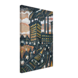 Nagyváros by Scheiber Hugó, canvas
