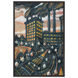 Nagyváros by Scheiber Hugó, framed poster