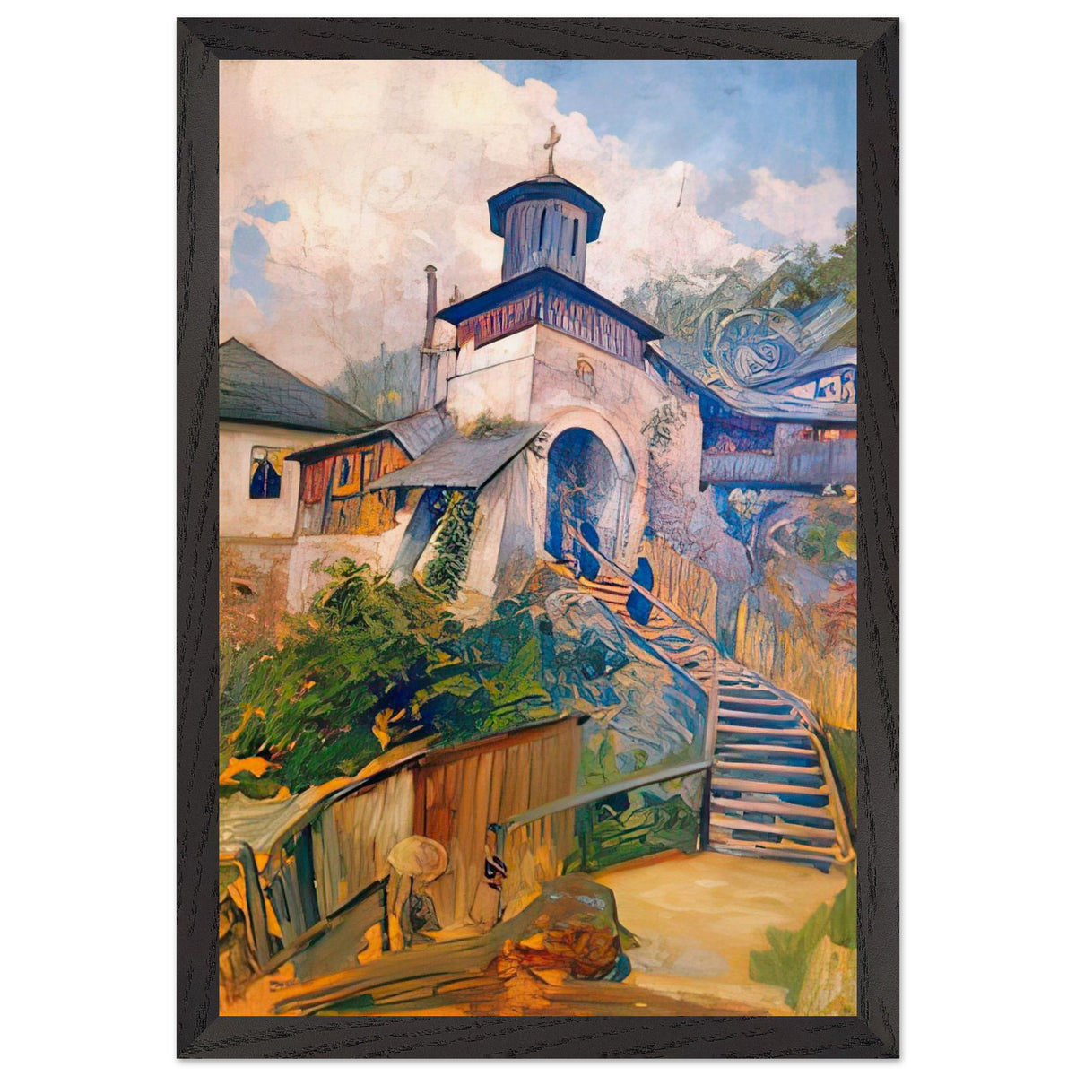 Namaiesti Monastery by Nicolae Vermont, framed poster, view 2