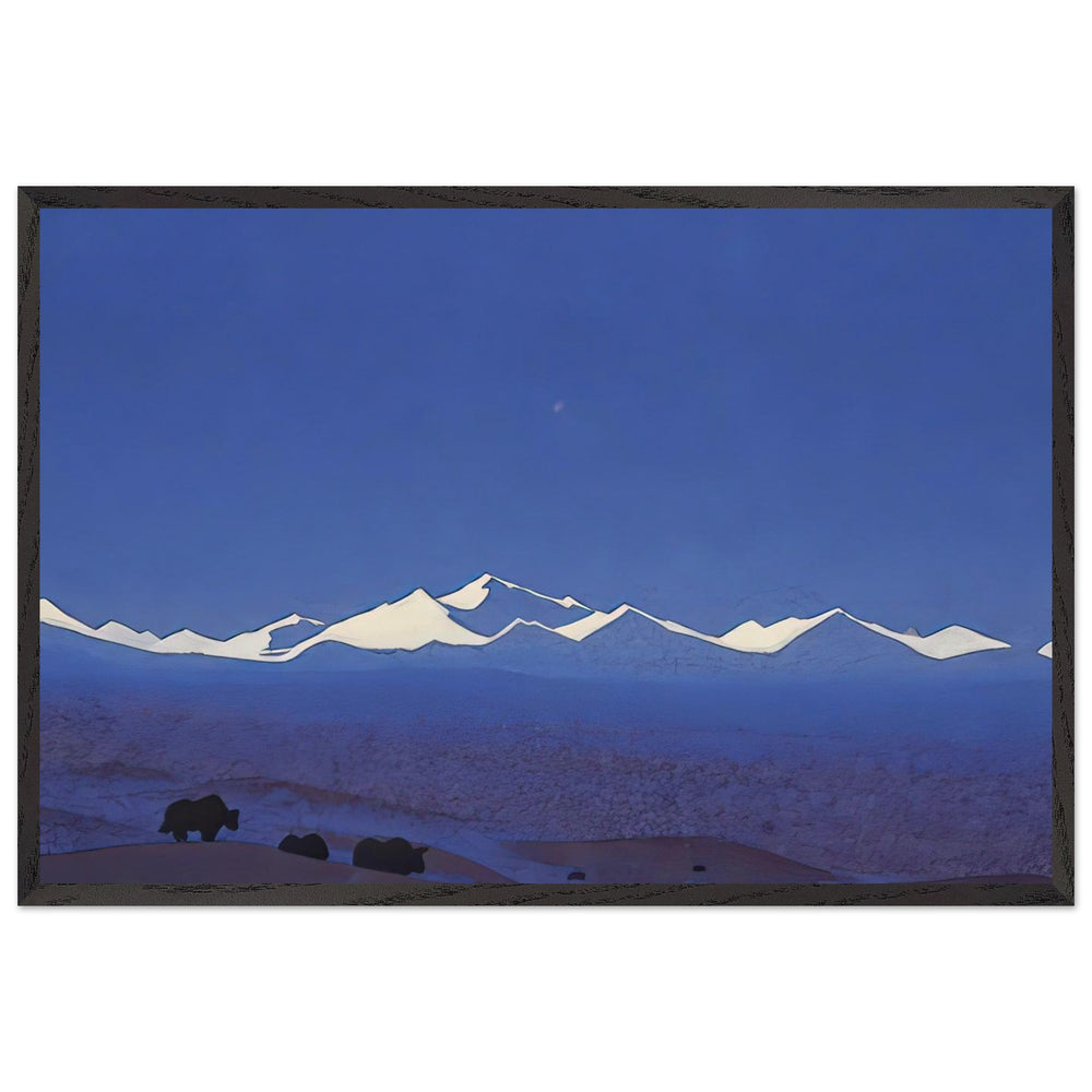 Nan Shan, Tibetan Frontier by Nicholas Roerich, framed poster