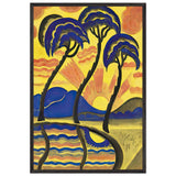 Naplemente by Scheiber Hugó, framed poster