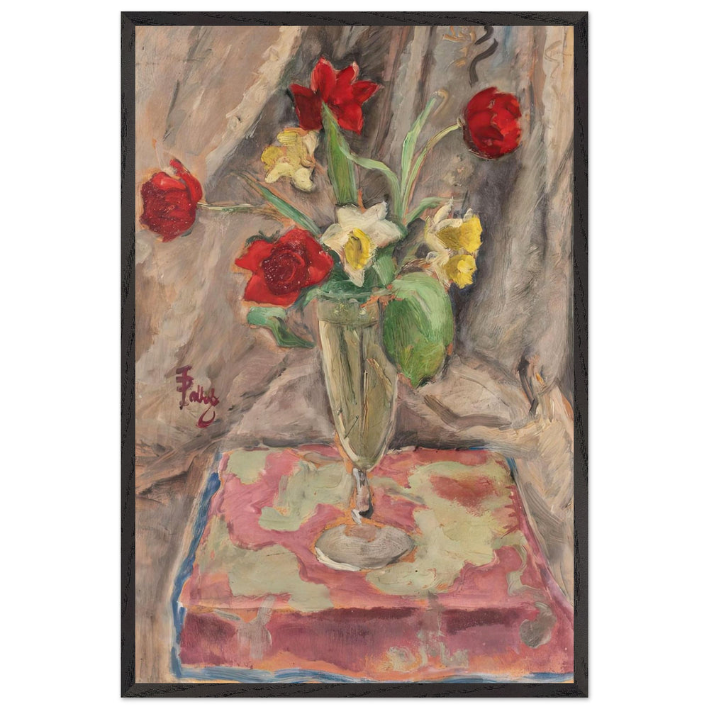 Narcissus and Lilies by Theodor Pallady, framed poster