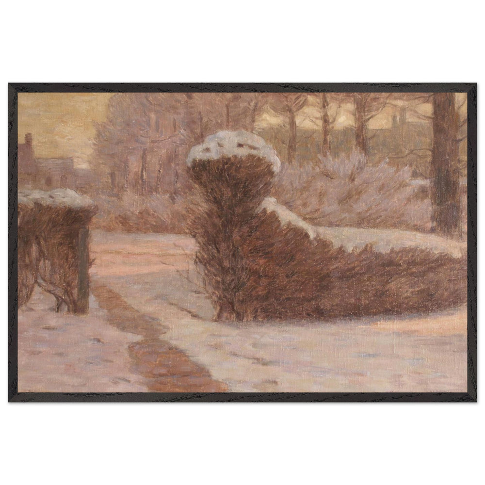 Neige en Artois by Marie Duhem, framed poster