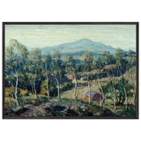 New England Birches by Ernest Lawson, framed poster, view 3