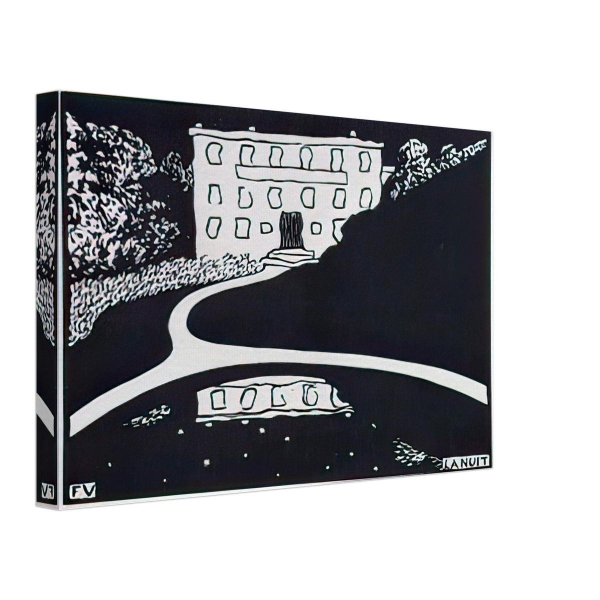 Night by Felix Vallotton, canvas, view 2