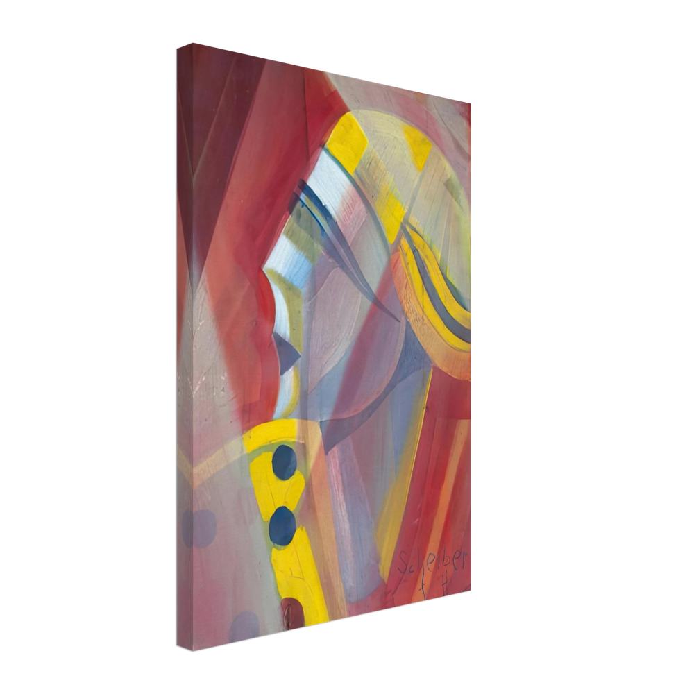 Nő Profilban by Scheiber Hugó, canvas