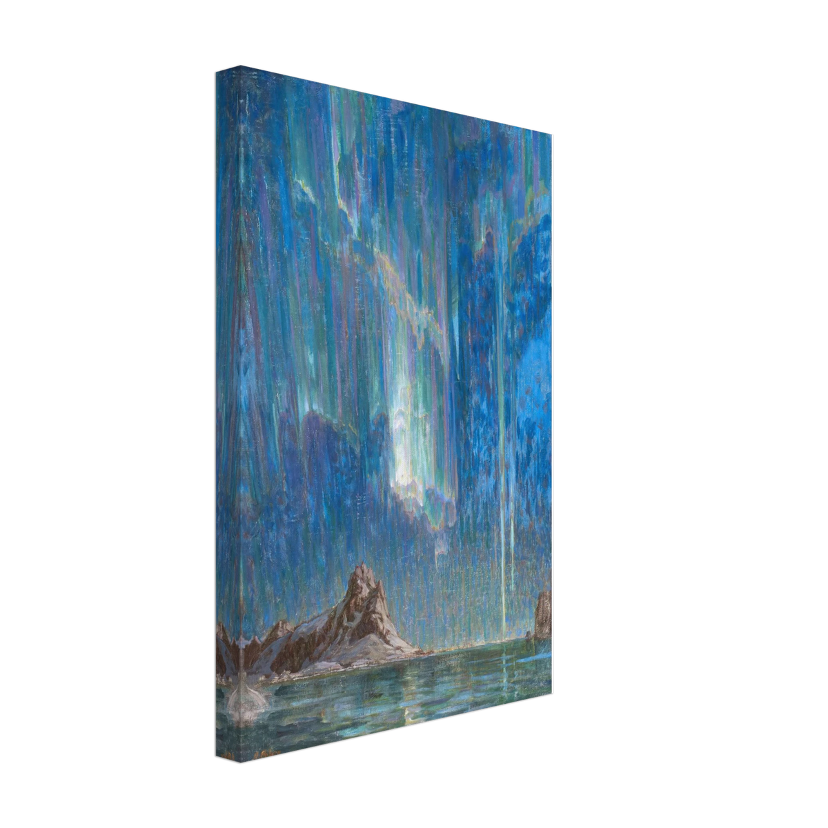 Northern Lights; Study from North Norway by Anna Katarina Boberg, canvas, view 2