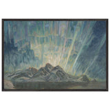 Northern Lights. Study from North Norway by Anna Katarina Boberg, framed poster