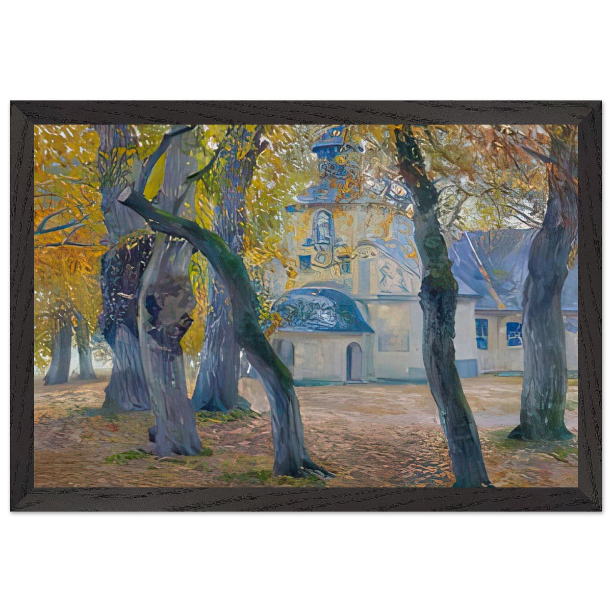Notre Dame de Grasse at Honfleur by Guy Rose, framed poster, view 2