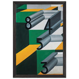 Numbers in Love by Giacomo Balla, framed poster, view 2