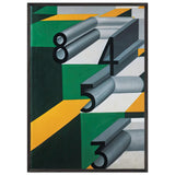Numbers in Love by Giacomo Balla, framed poster, view 3