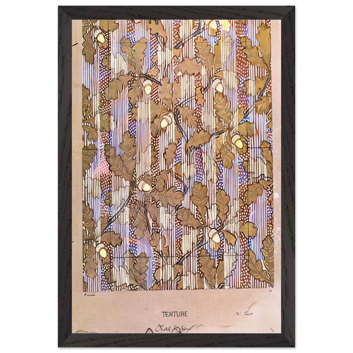 Oak Study for Fabric Printing by Eliseu Visconti, framed poster, view 2