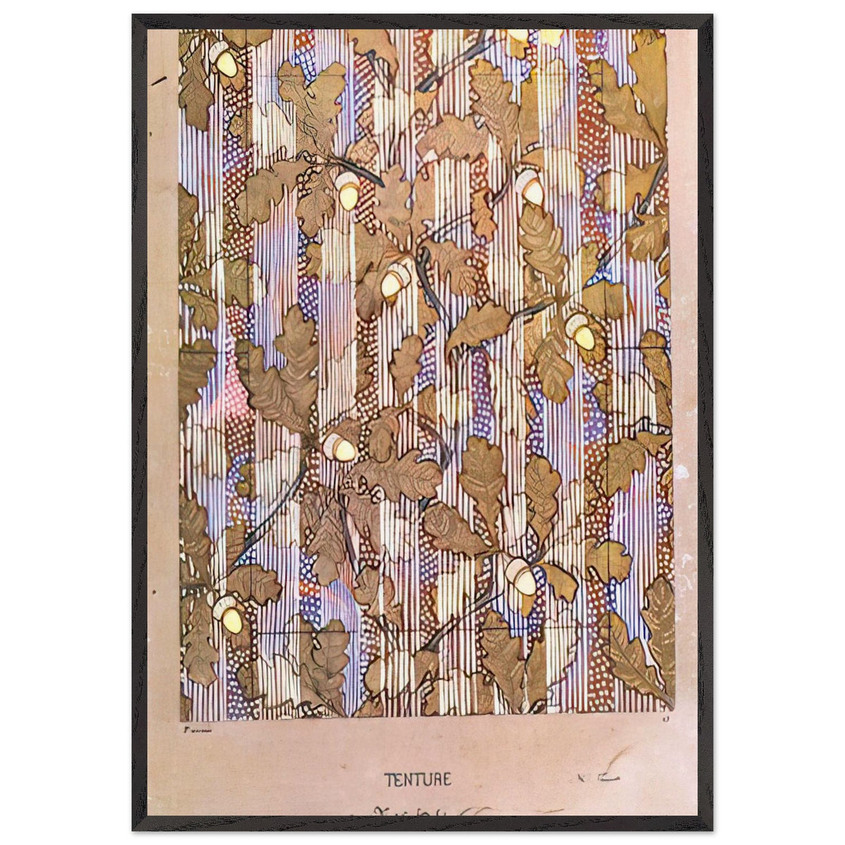 Oak Study for Fabric Printing by Eliseu Visconti, framed poster, view 3