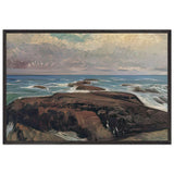Oarai Coast by Fujishima Takeji, framed poster