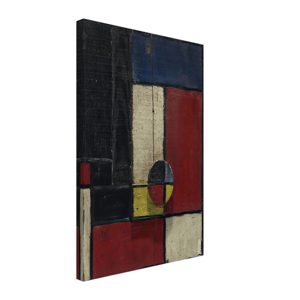 Objet Plastique Planos de Color con Dos Maderas Superpuestas by Joaquin Torres Garcia, canvas