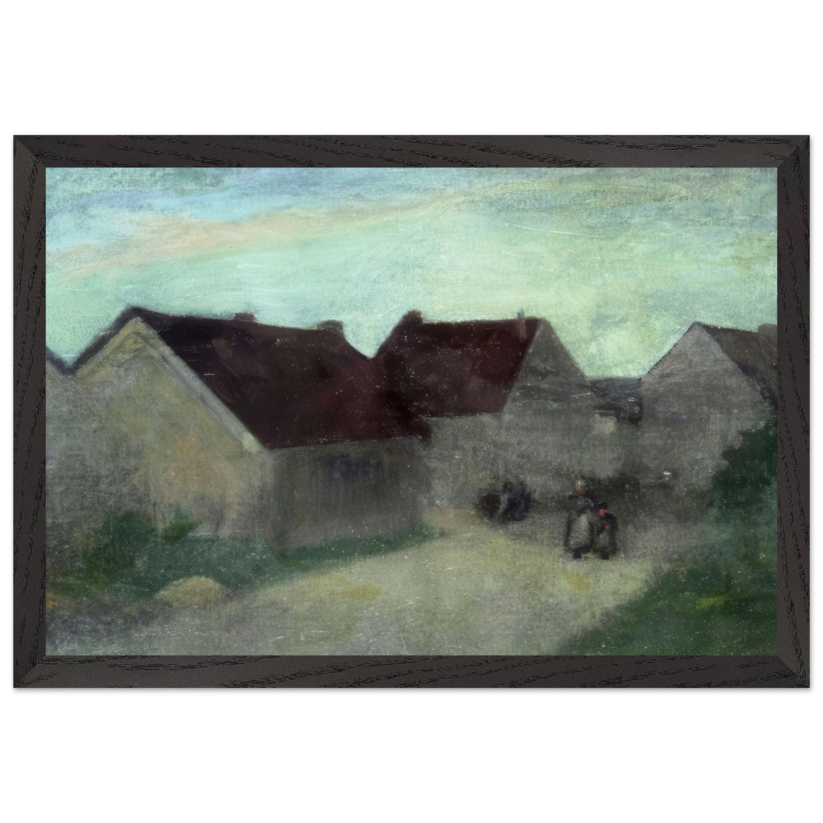 Old Houses in Normandie by Robert Henri, framed poster, view 2